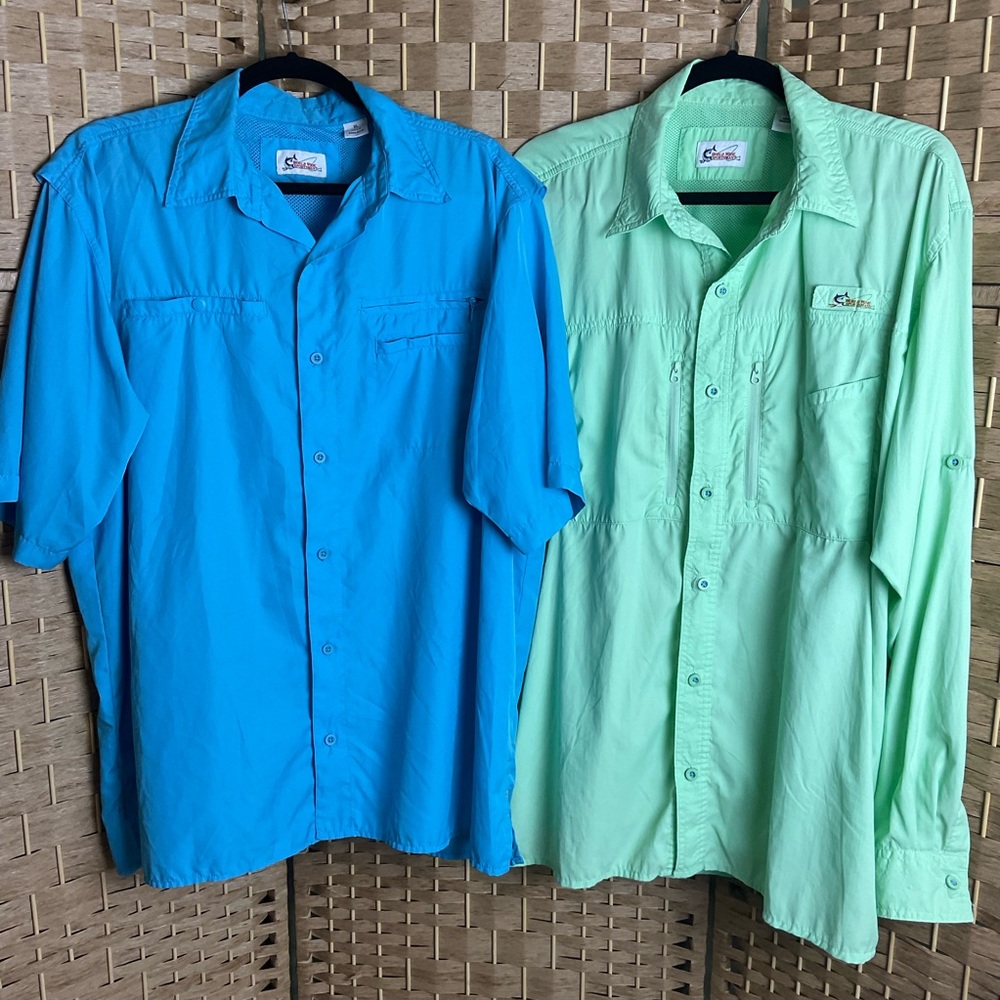 World Wide Sportsman Vented Fishing Shirts Bundle Size XL